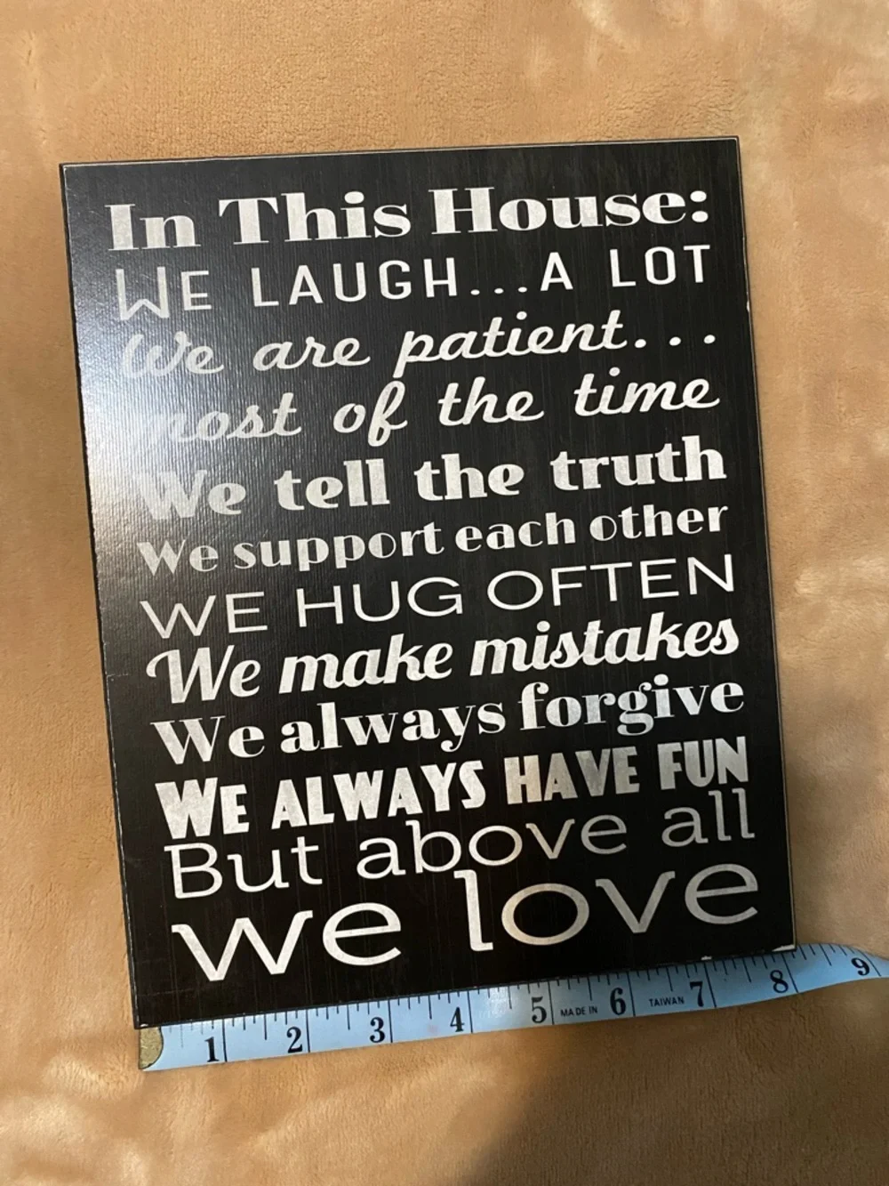 ‘In This House' Inspirational Wall Plaque - Home Wall Decor